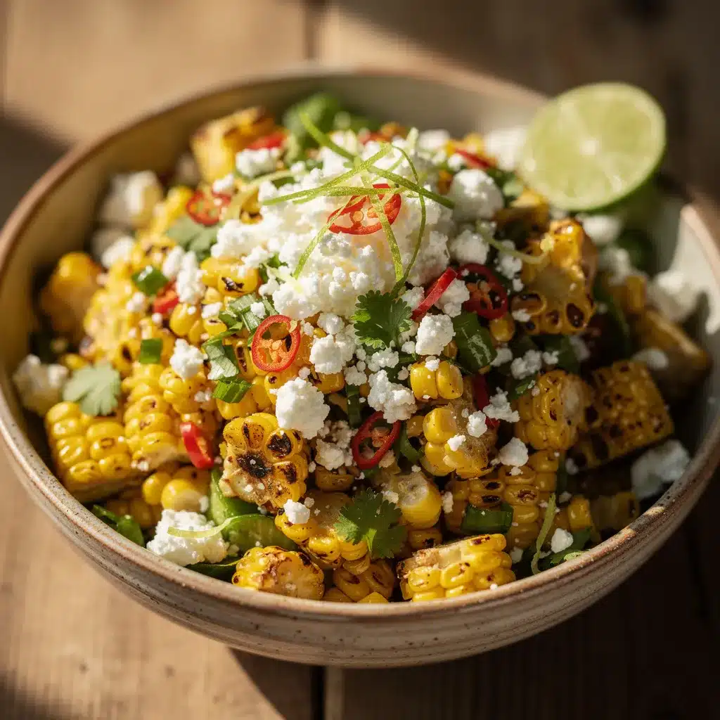 creamy mexican street corn salad preparation steps