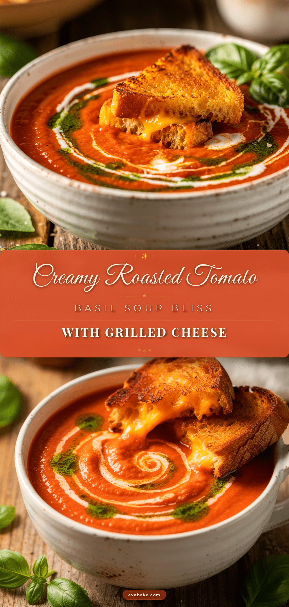 creamy roasted tomato basil soup recipe