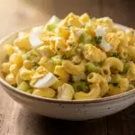 creamy southern macaroni salad - featured image