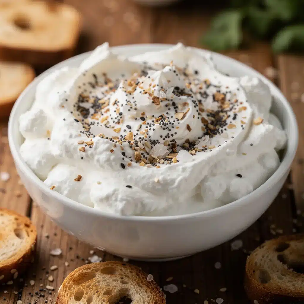 creamy whipped cottage cheese dip - featured image