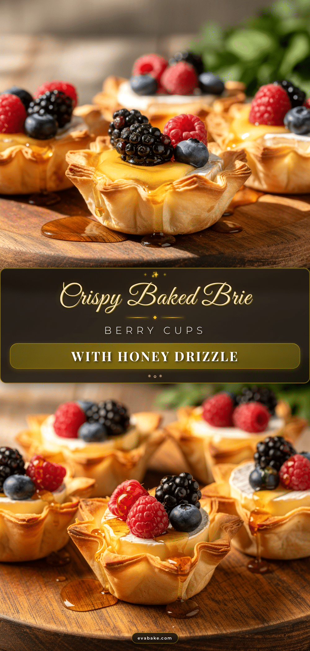 crispy baked brie and berry phyllo cups recipe