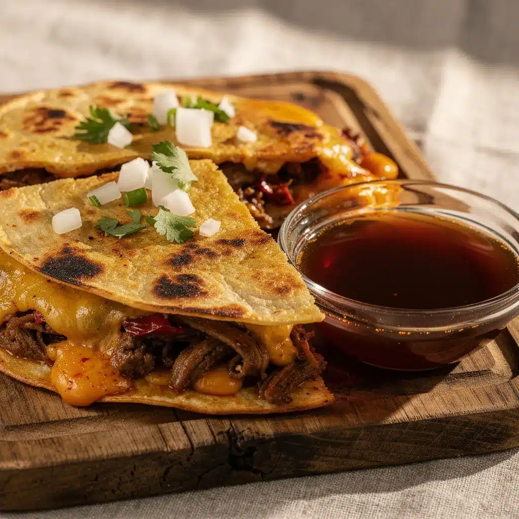 crispy birria quesadillas preparation steps