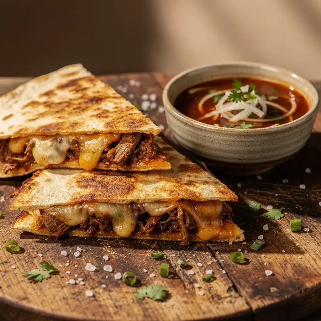crispy birria quesadillas preparation steps