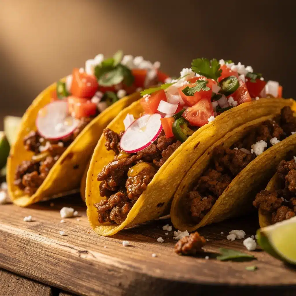 crispy homemade beef tacos preparation steps