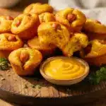 crispy mini corn dog muffins - featured image