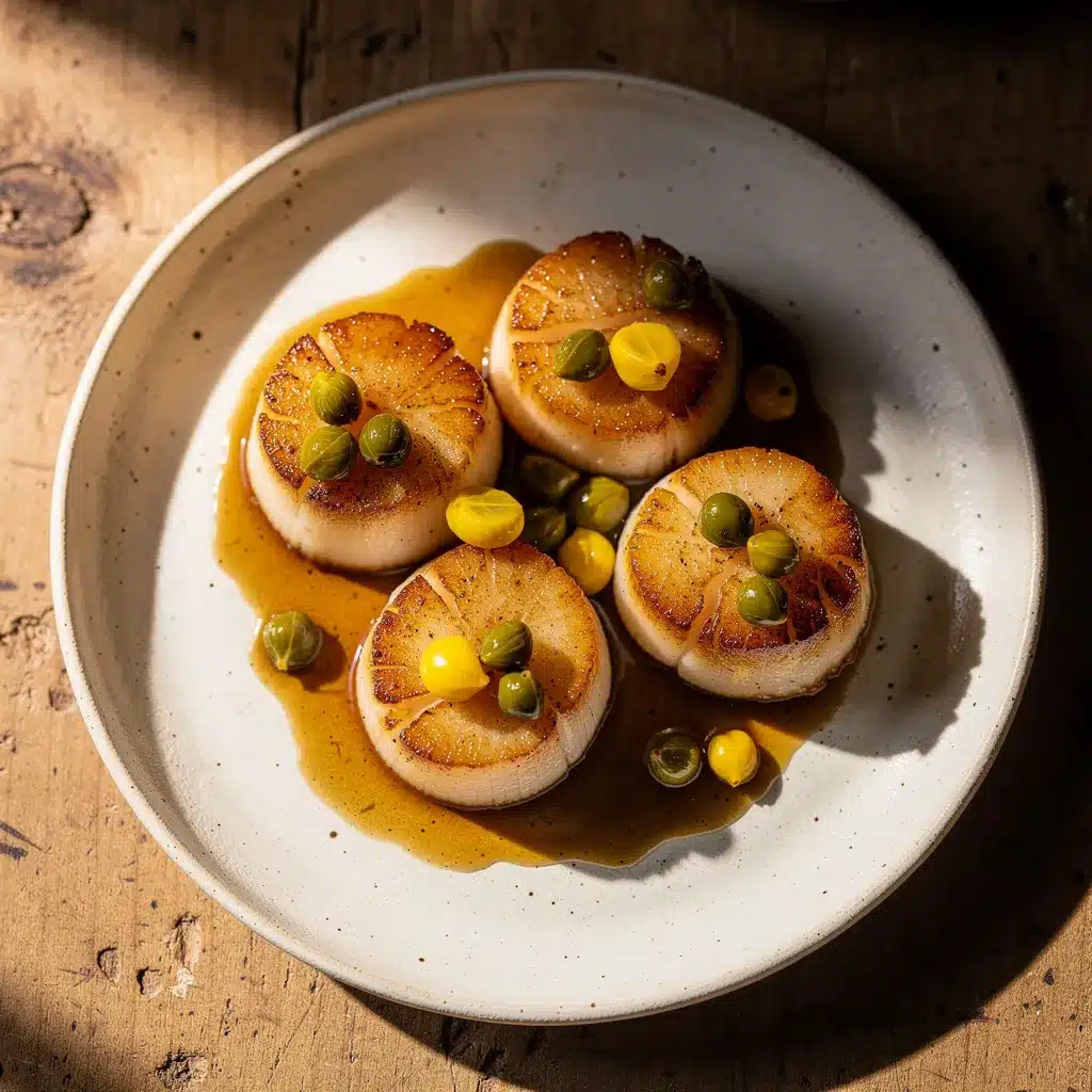 crispy pan-seared scallops preparation steps