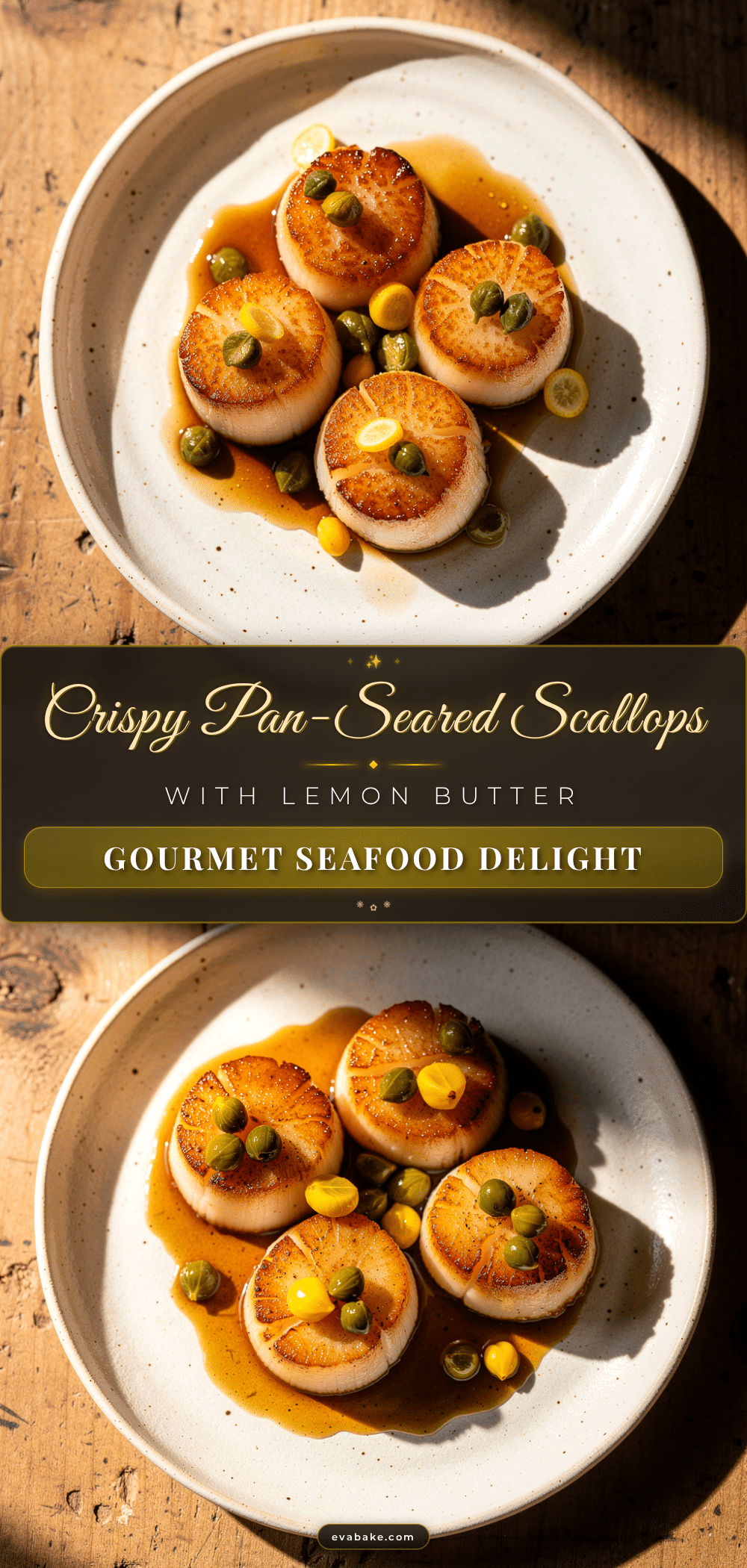 crispy pan-seared scallops recipe