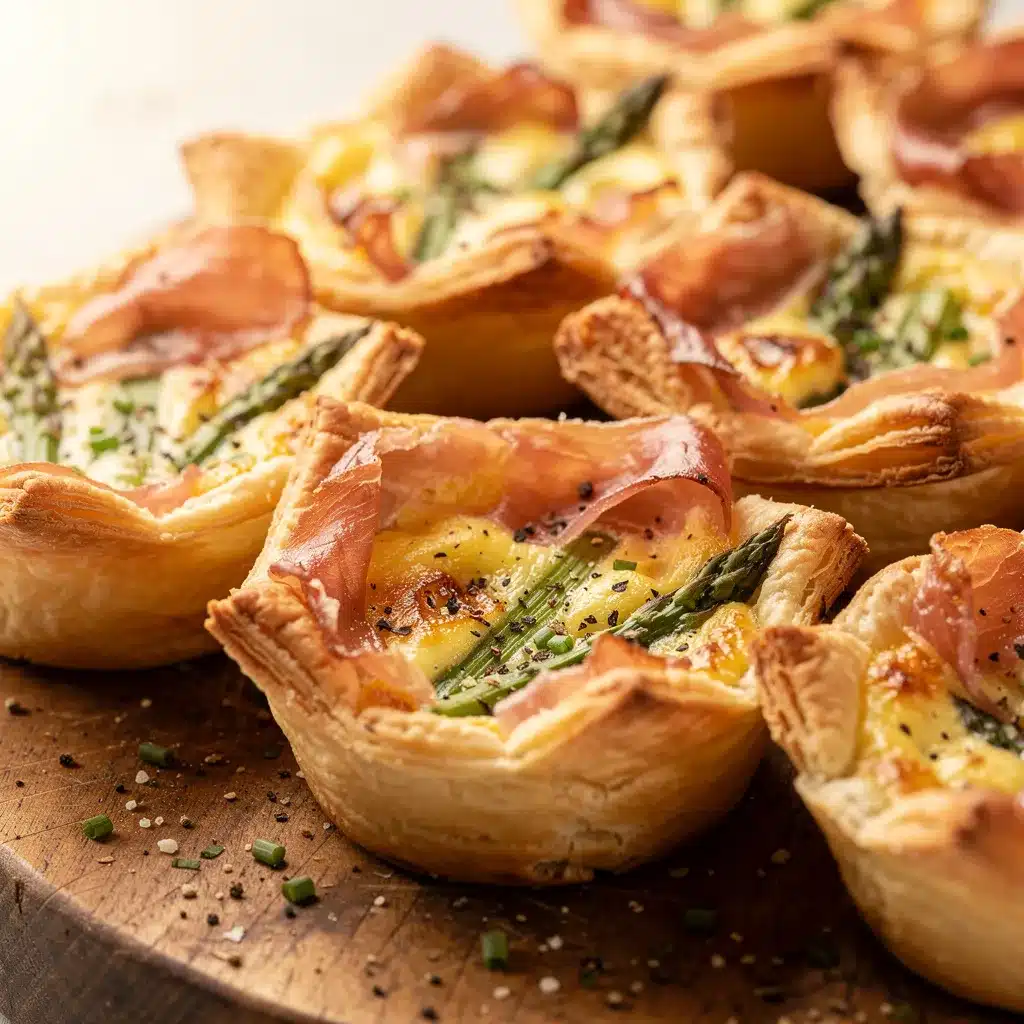 crispy prosciutto asparagus egg tarts preparation steps