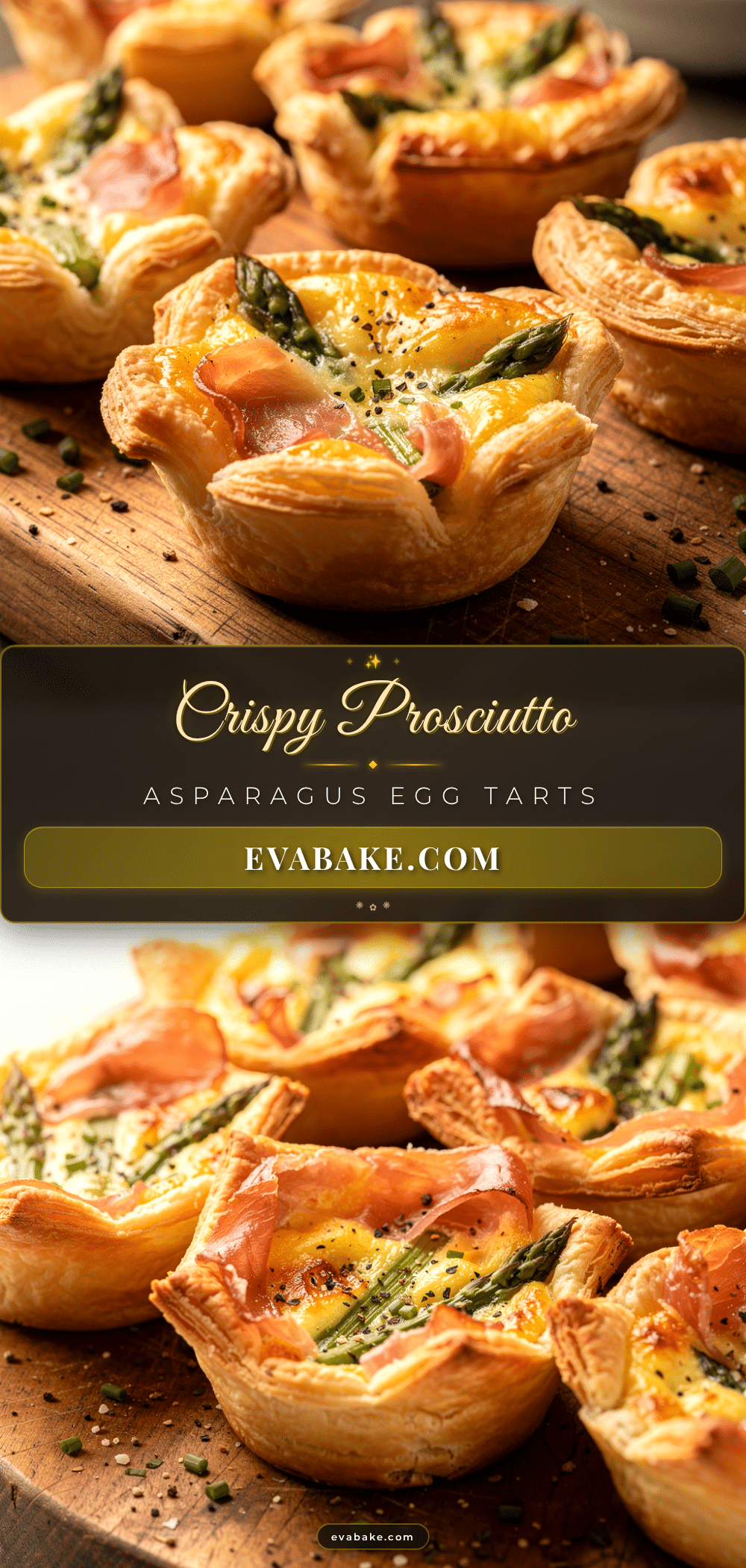 crispy prosciutto asparagus egg tarts recipe
