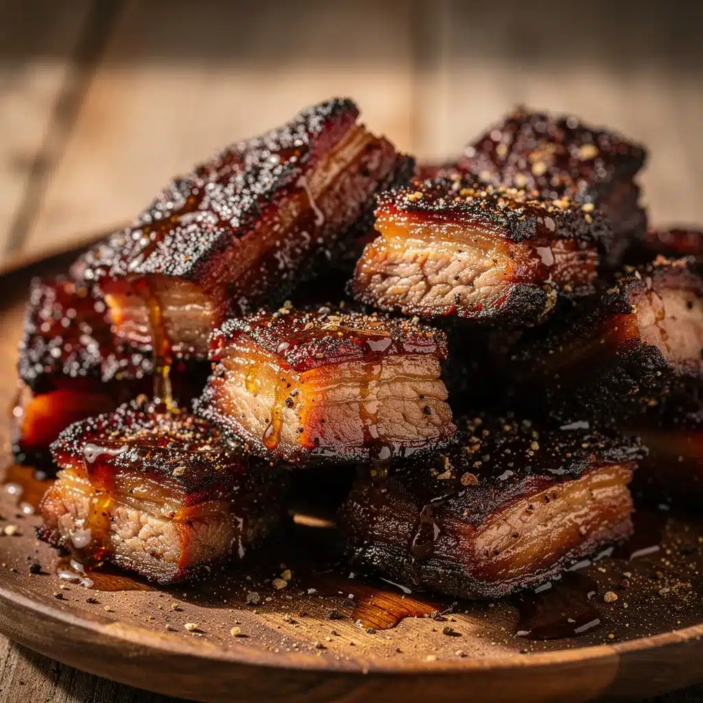 crispy smoked pork belly burnt ends preparation steps