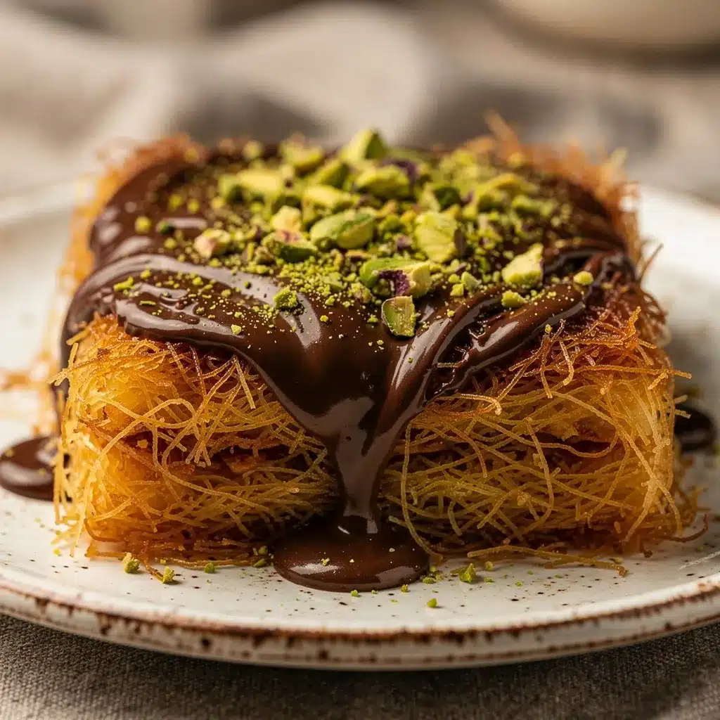 Dubai chocolate pistachio kunafa preparation steps