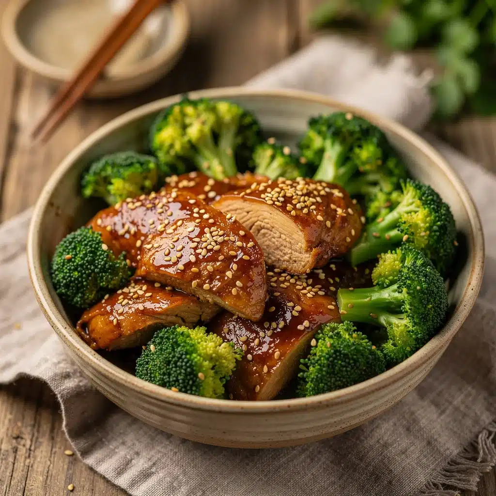 easy crockpot teriyaki chicken - featured image