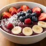 fresh acai smoothie bowl - featured image