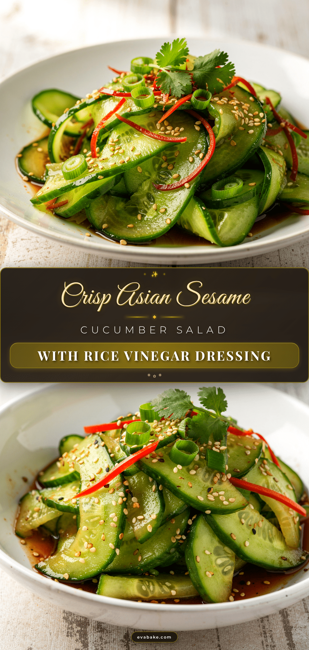 fresh asian sesame cucumber salad recipe