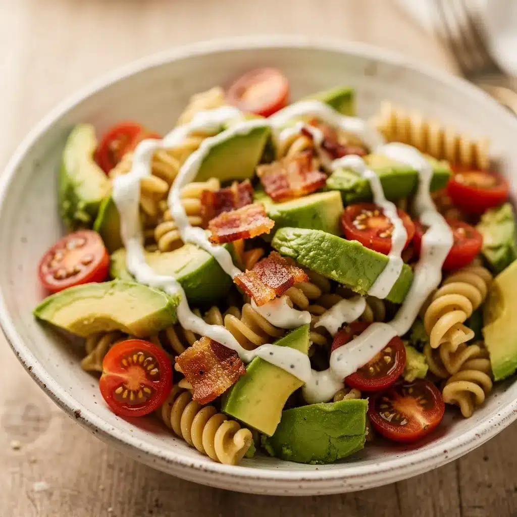 Fresh BLT Pasta Salad preparation steps