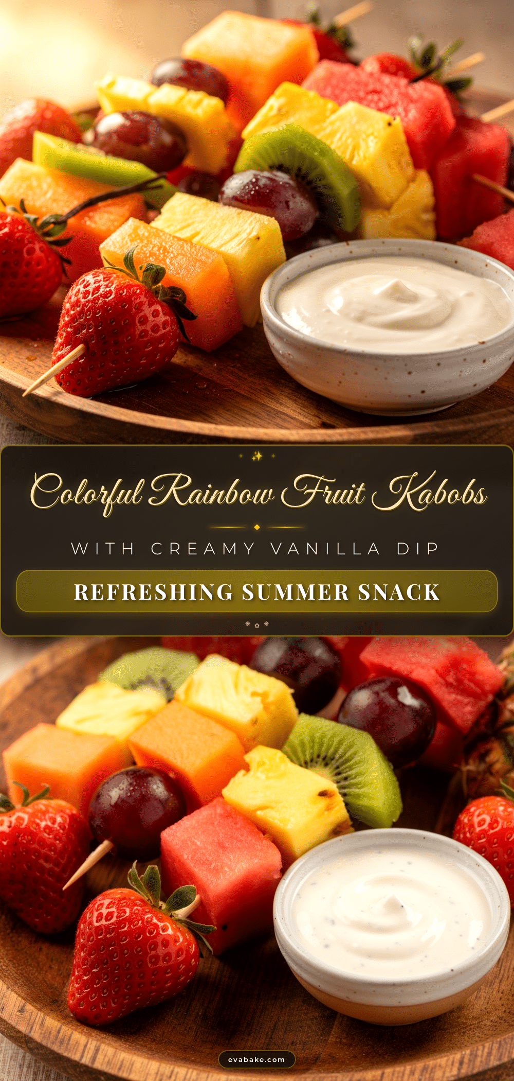 fresh rainbow fruit kabobs recipe