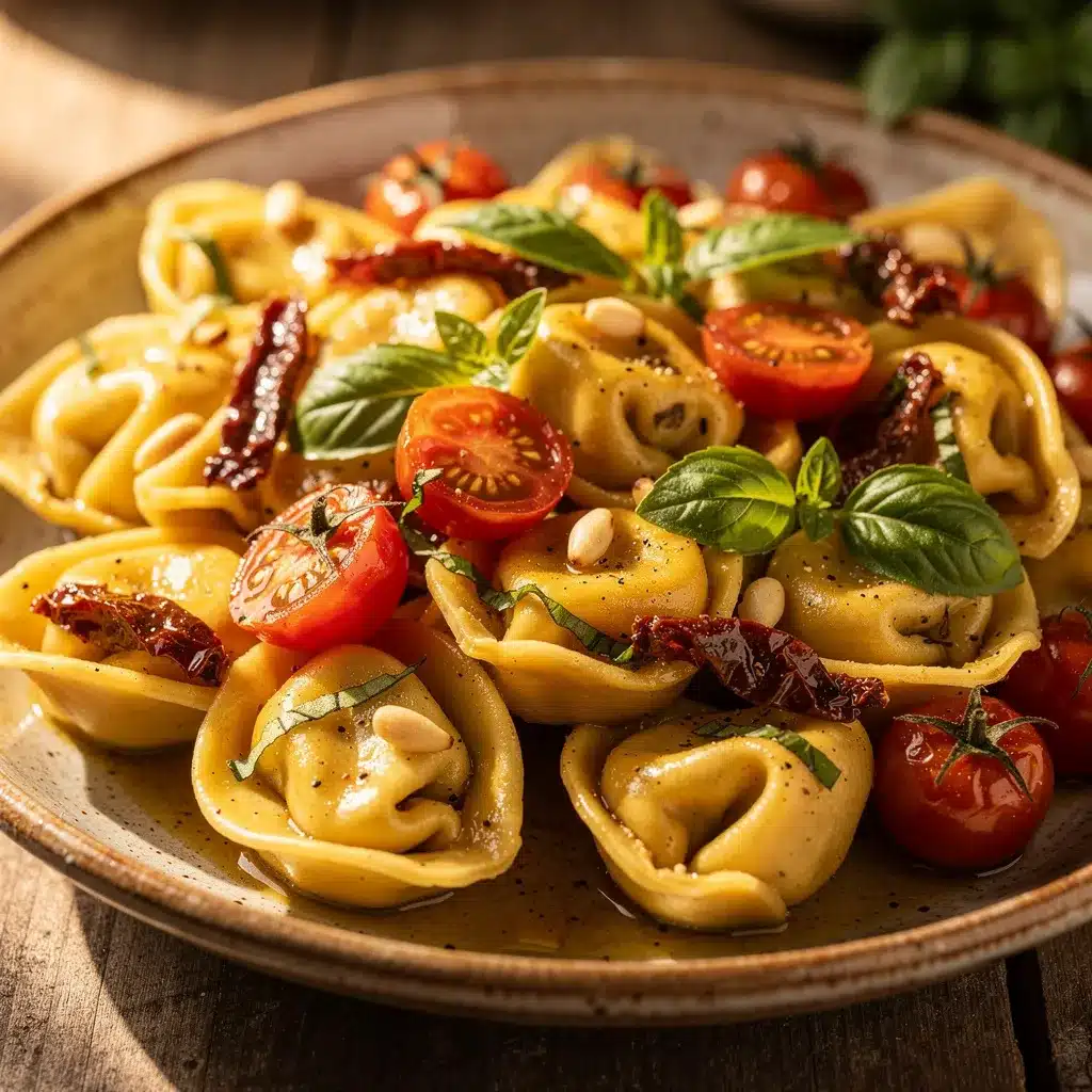 Fresh Tuscan Tortellini Pasta Salad preparation steps