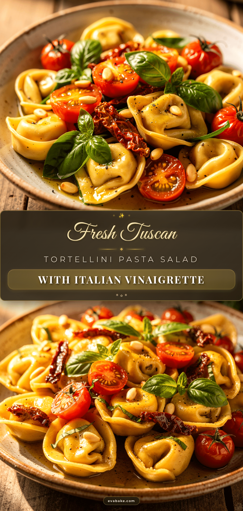 Fresh Tuscan Tortellini Pasta Salad recipe