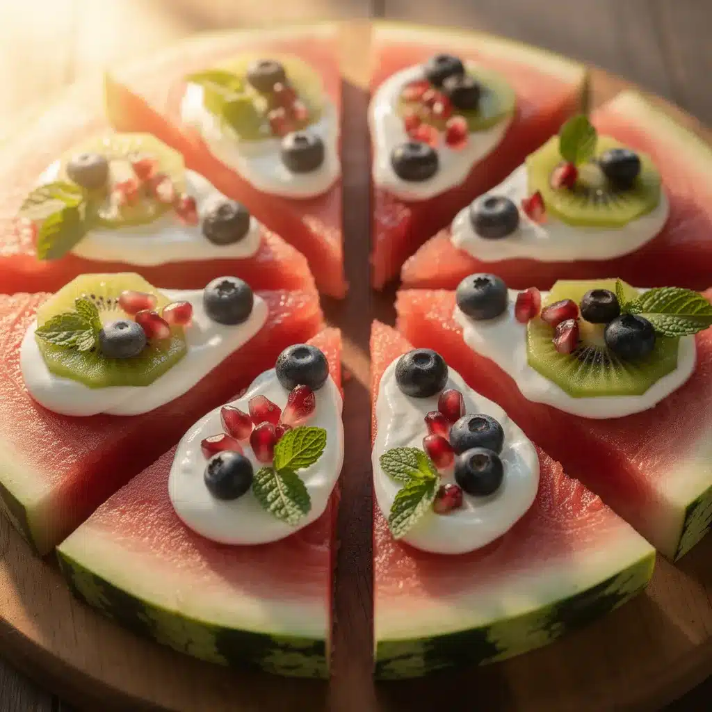 fresh watermelon pizza recipe preparation steps