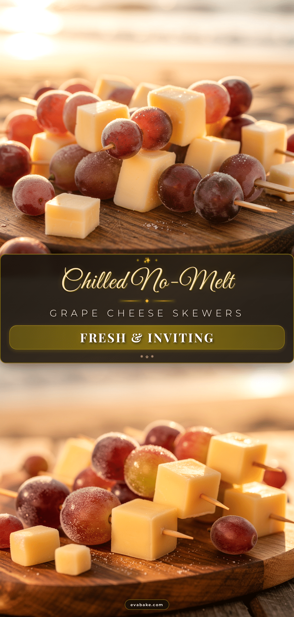 frozen grape and cheese skewers recipe