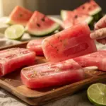 frozen watermelon margarita popsicles - featured image