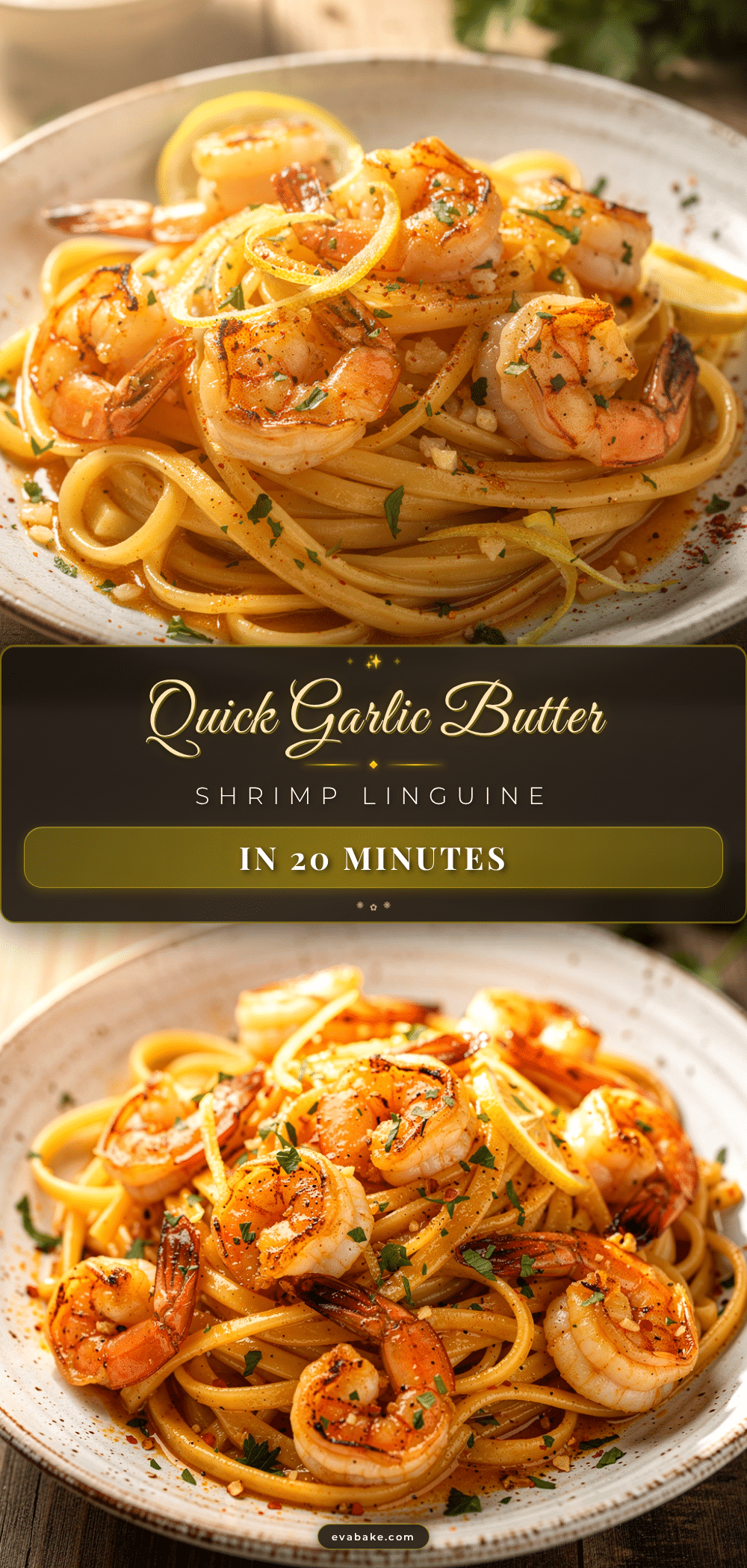 garlic butter shrimp scampi linguine recipe