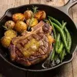 garlic butter skillet steak - featured image