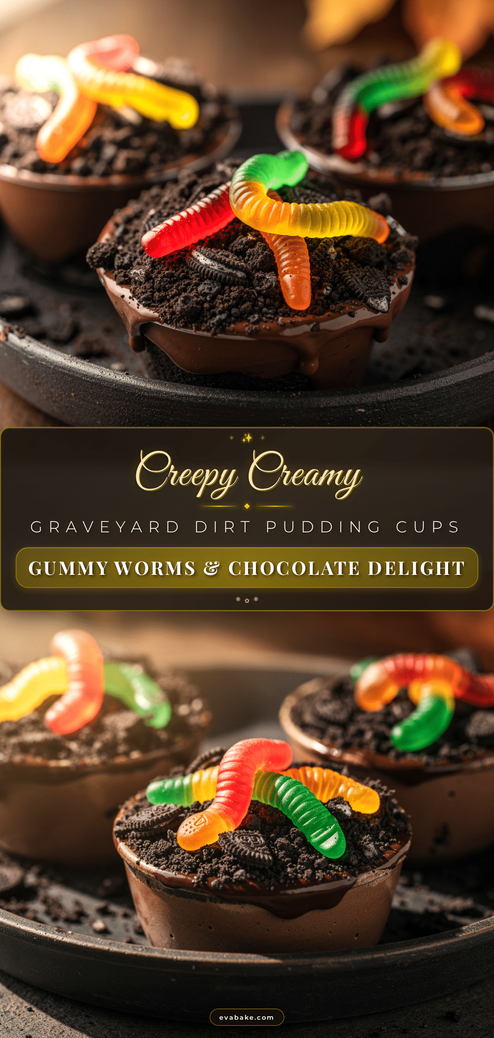 graveyard dirt pudding cups recipe