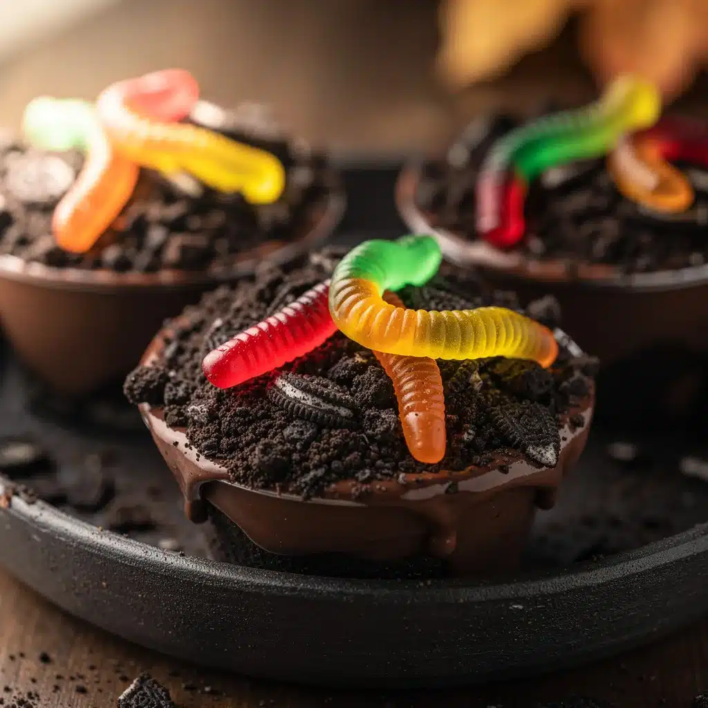 graveyard dirt pudding cups - featured image