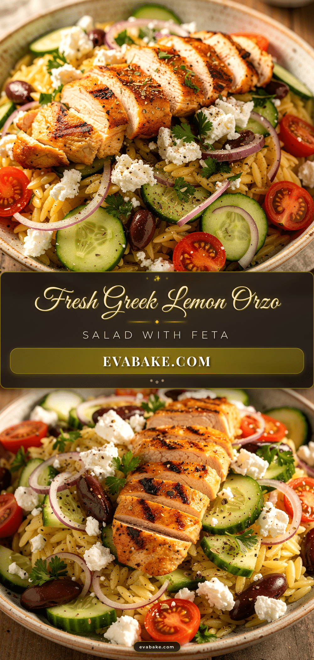 Greek Lemon Orzo Salad recipe