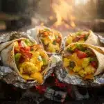 hobo foil packet breakfast burritos - featured image