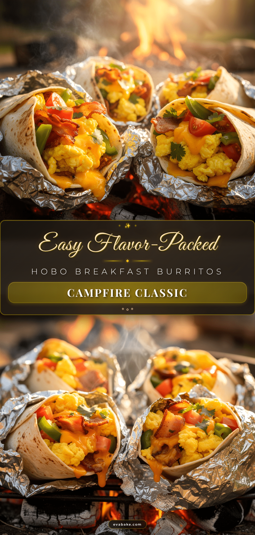 hobo foil packet breakfast burritos recipe