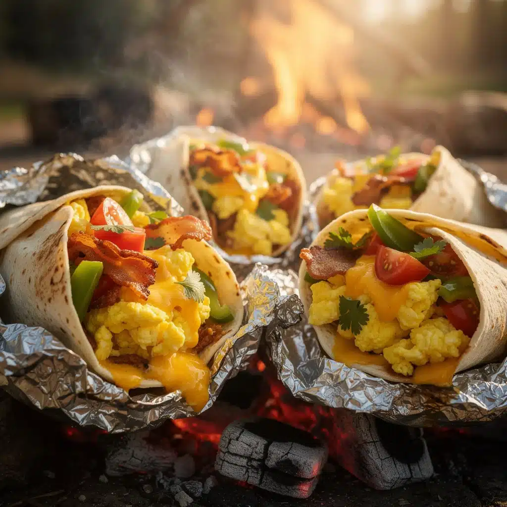 hobo foil packet breakfast burritos - featured image
