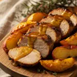 honey mustard glazed pork tenderloin - featured image