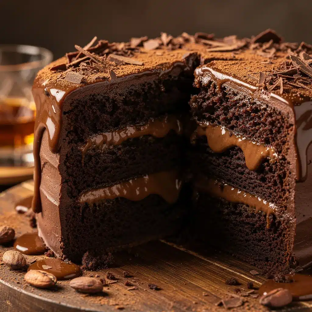 jack daniels chocolate layer cake preparation steps