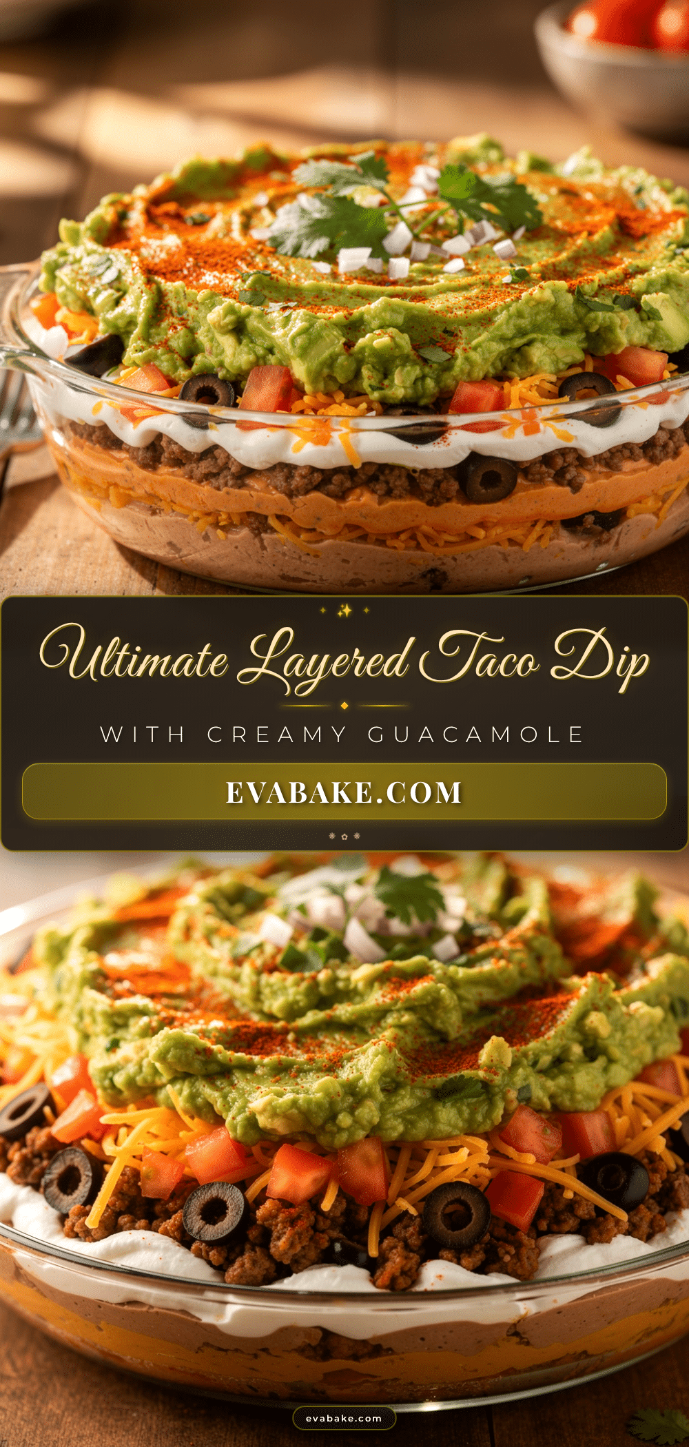 layered taco dip recipe