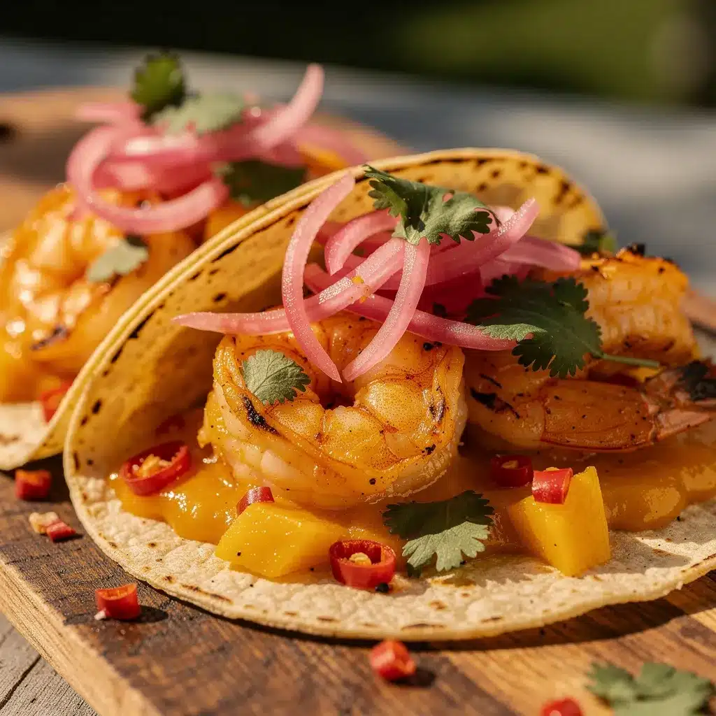 mango habanero shrimp tacos preparation steps