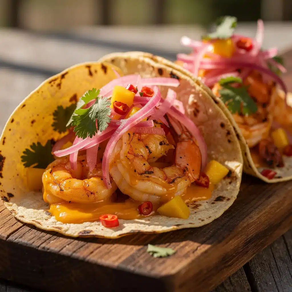 mango habanero shrimp tacos - featured image