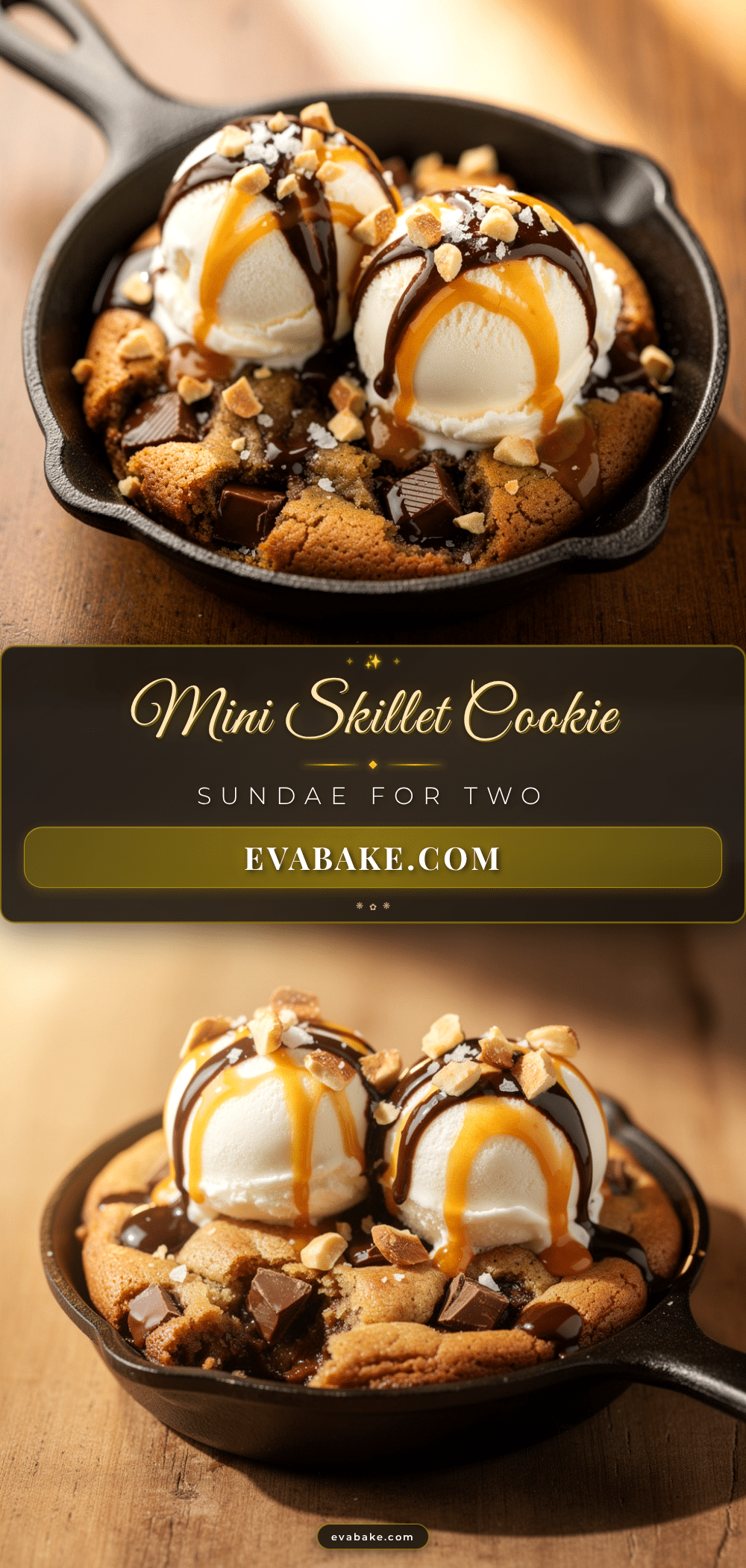 mini cast iron skillet cookie sundae recipe