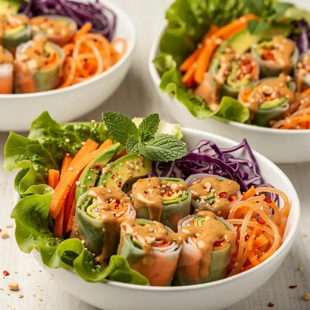 no-cook summer roll bowls preparation steps