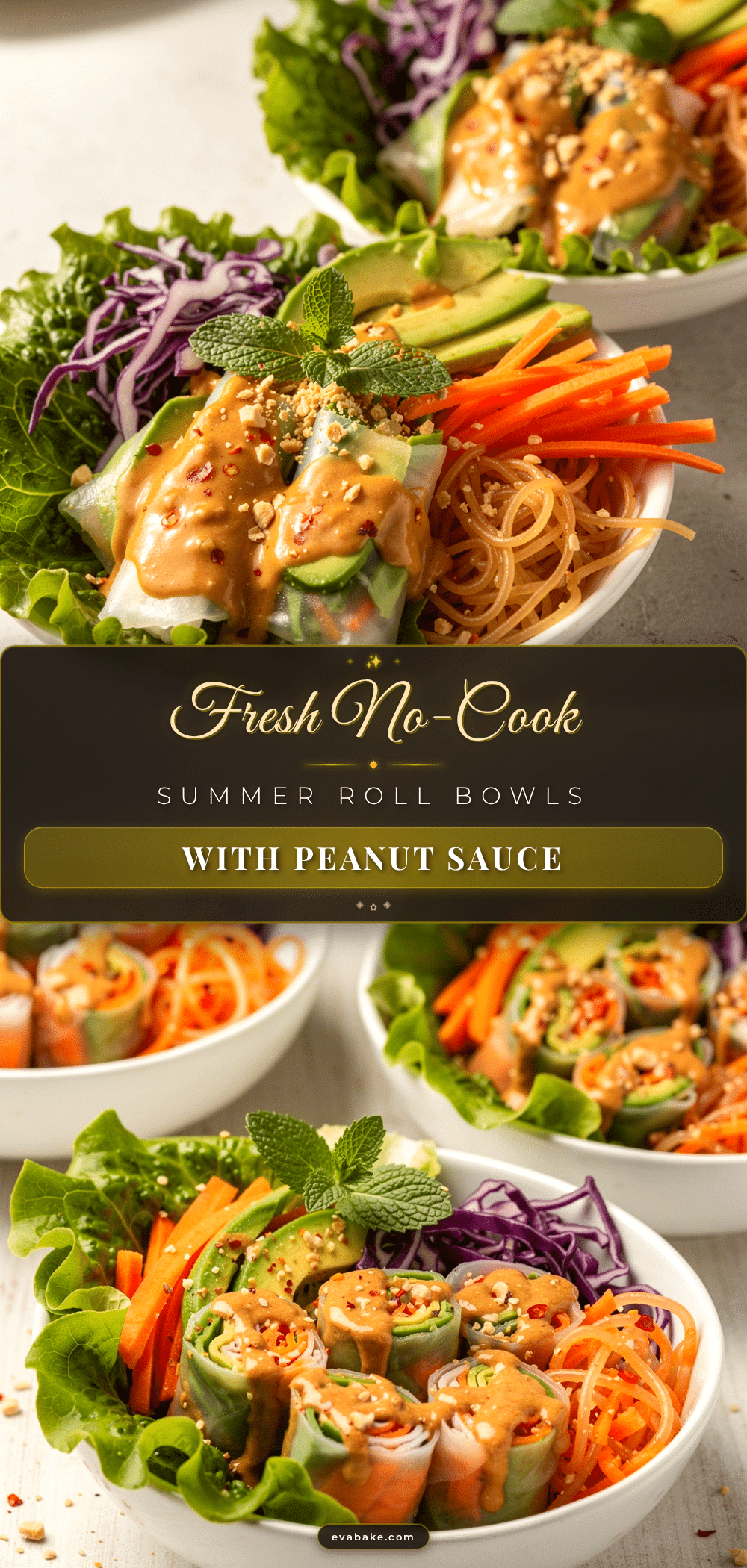 no-cook summer roll bowls recipe