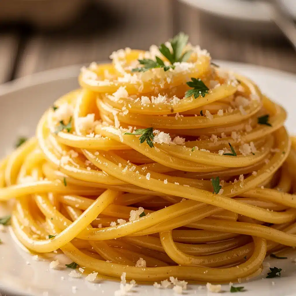quick creamy garlic butter parmesan noodles preparation steps