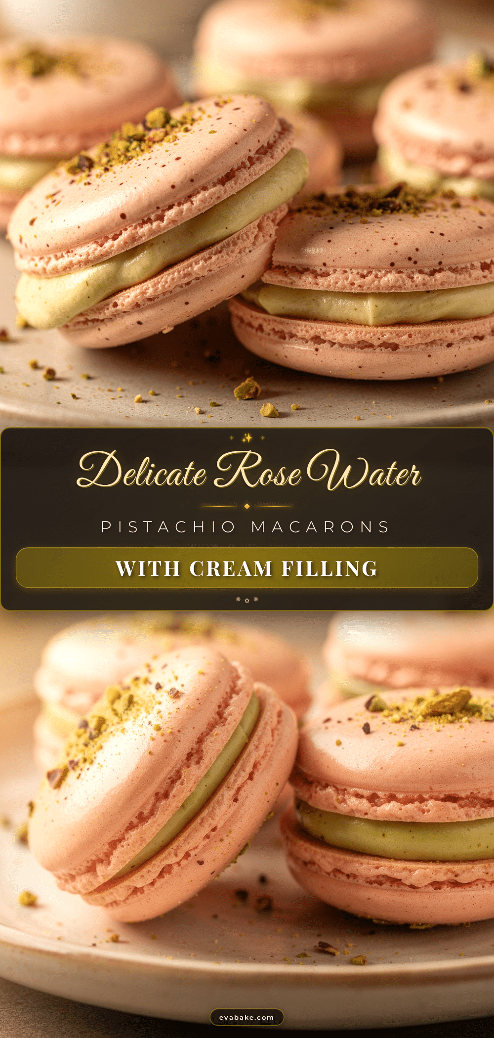 rose water pistachio macarons recipe