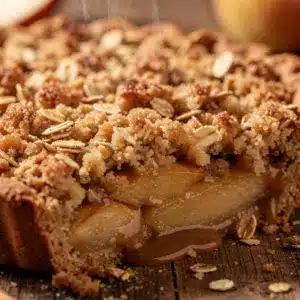 salted caramel apple crumble pie - featured image