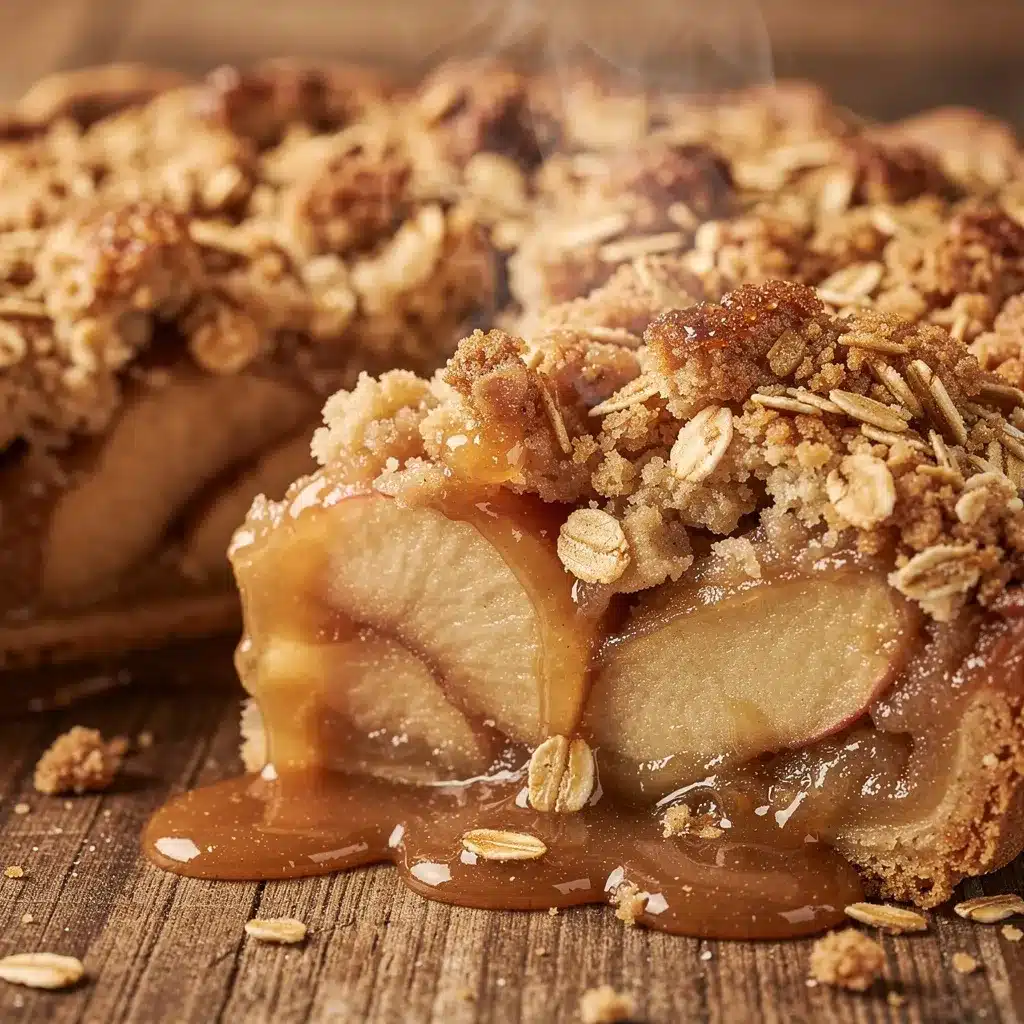 salted caramel apple crumble pie preparation steps