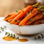 savory honey glazed carrots - featured image