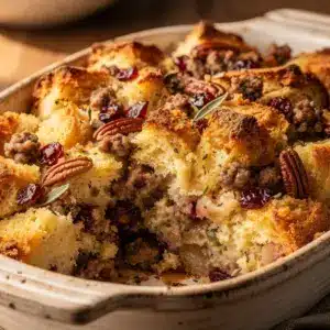 savory sourdough stuffing - featured image