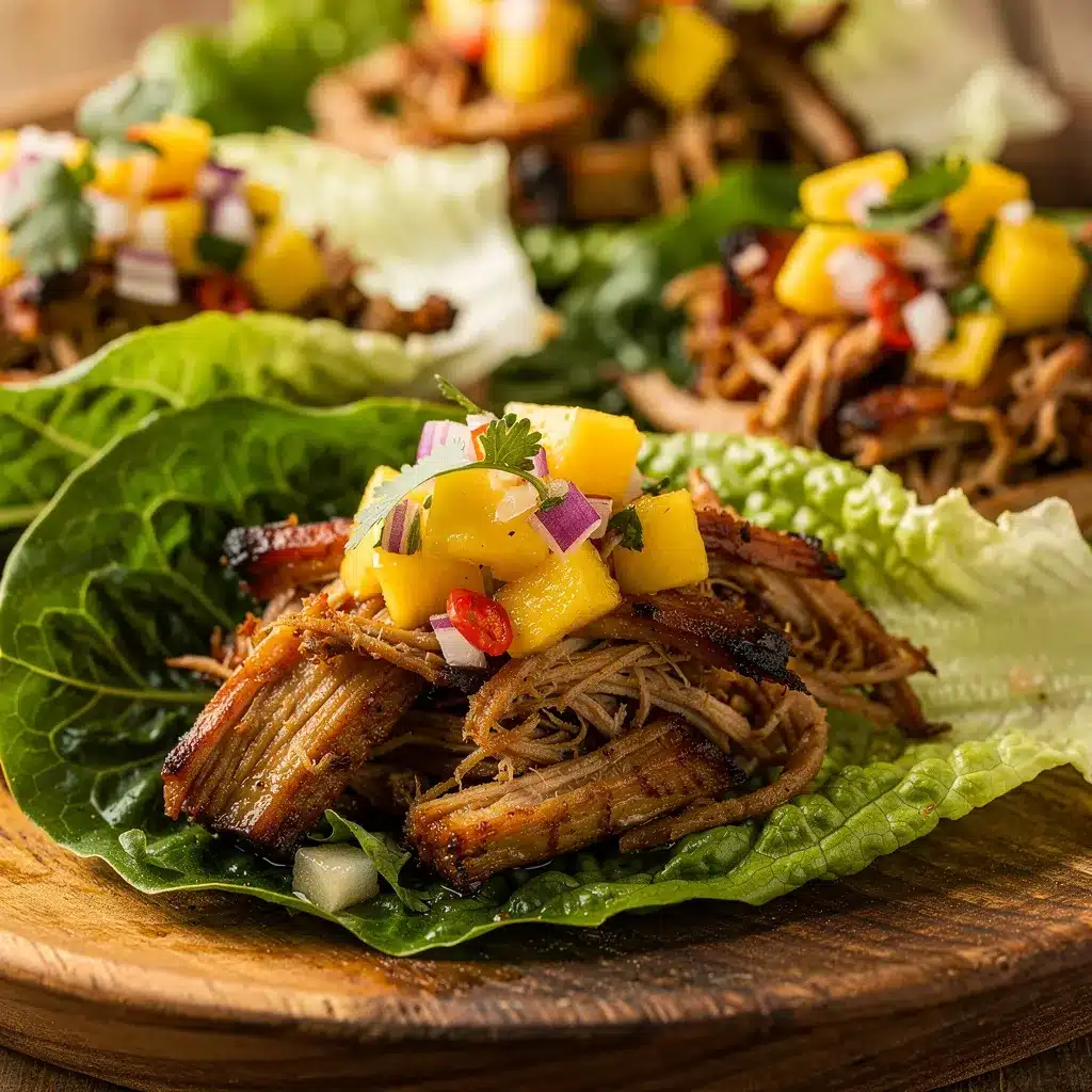slow cooker carnitas lettuce wraps preparation steps