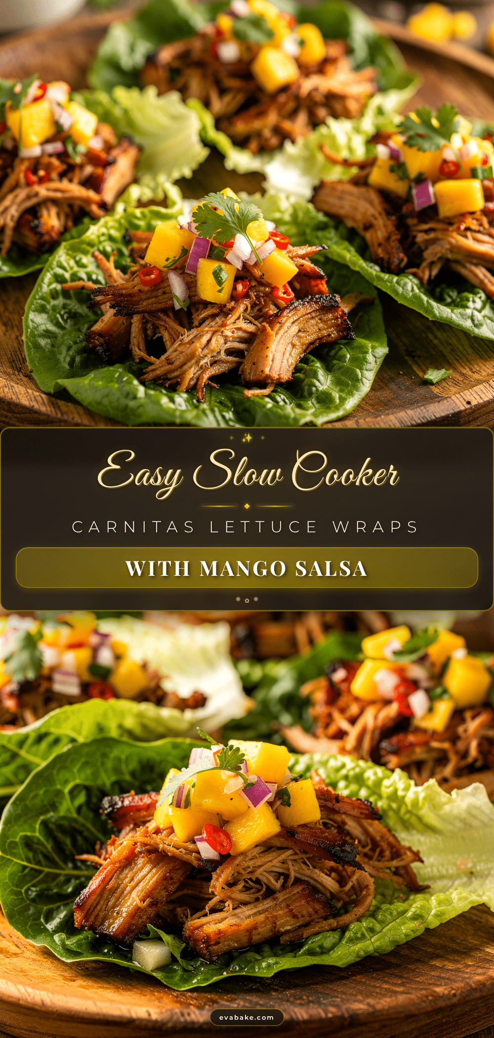 slow cooker carnitas lettuce wraps recipe