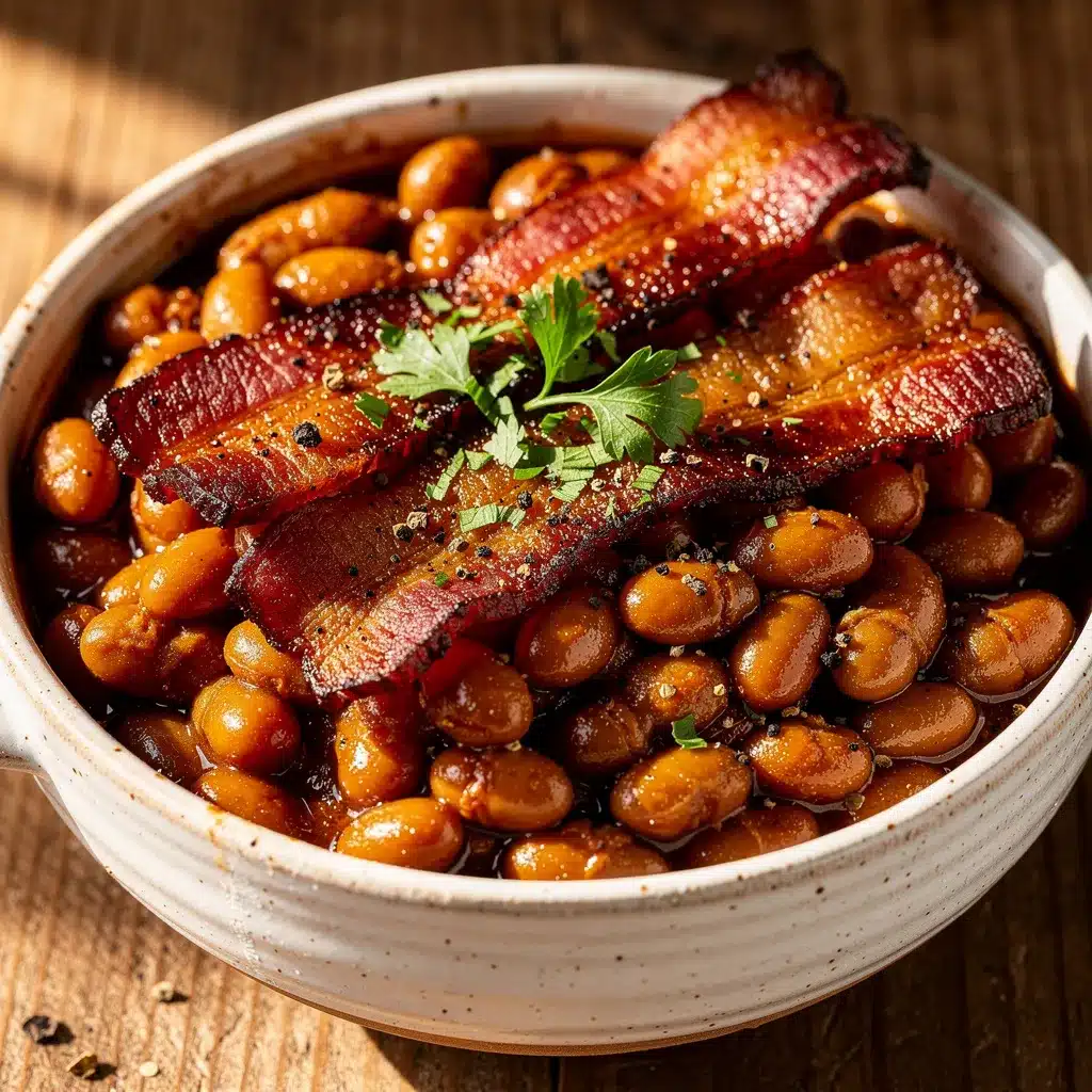 smoky bourbon baked beans preparation steps